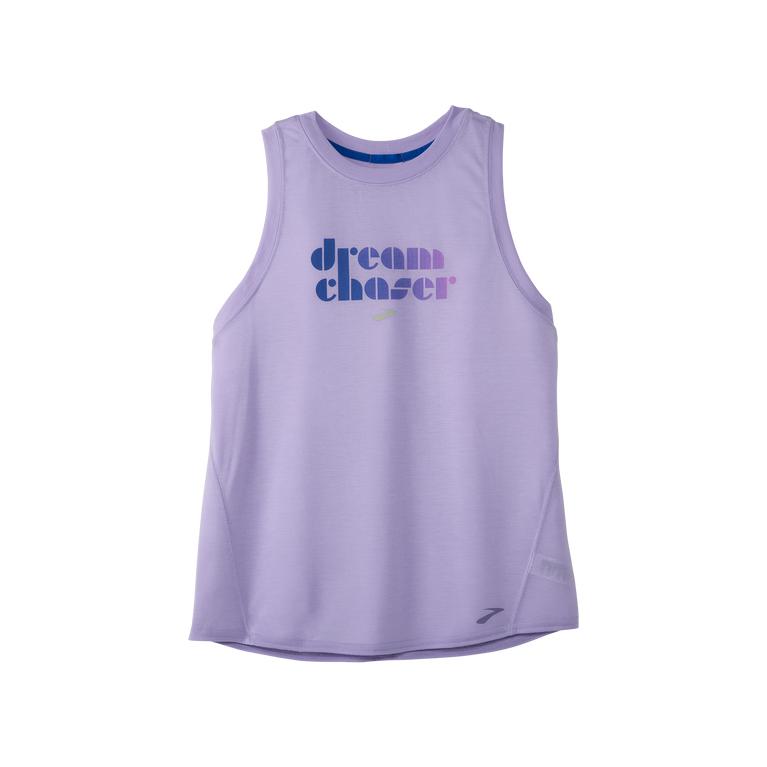 Brooks Empower Her Distance Graphic Women's Running Tank Top - Violet Pulse/Lavender Purple (89036-E